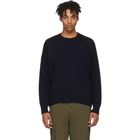 AMI Alexandre Mattiussi Navy Oversized Sweater