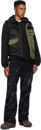 Maharishi Khaki & Black 5275 Padded Flight Vest