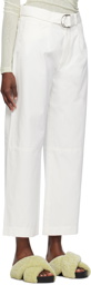 Nanushka White Radia Trousers