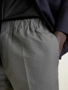 Jil Sander - Tapered-Leg Cotton Trousers - Gray