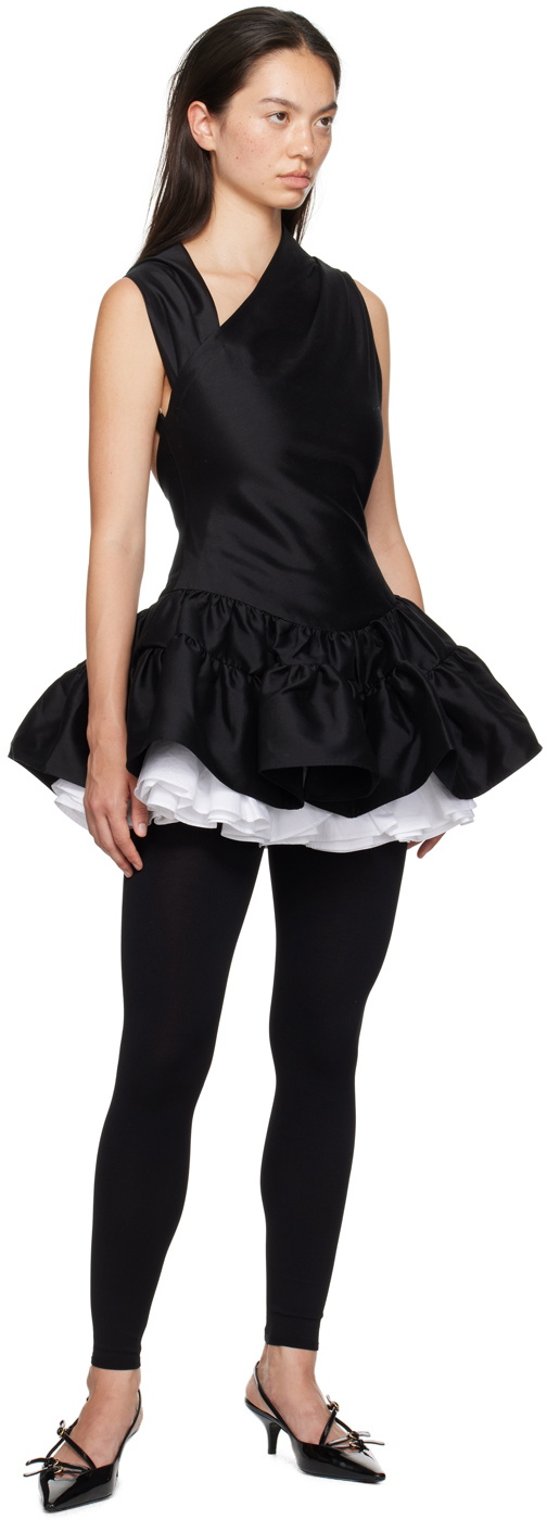 SHUSHU/TONG Black Multilayer Bubble Minidress Shushu/Tong