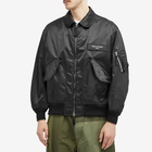 Comme des Garçons Homme Men's Triple Layers Bomber Jacket in Black