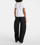 Alaïa Printed cotton jersey T-shirt