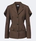 Loewe Caped wool blazer