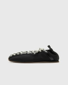 Ganni Lace Up Sporty Ballerina Nylon Black Womens Lowtop