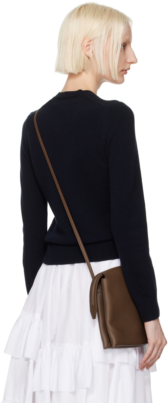 Comme des Garçons Girl Navy Beaded Bow Cardigan