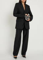 Wardrobe.nyc Straight-leg Mohair-blend Trousers Black
