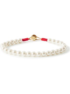 Roxanne Assoulin - Faux Pearl and Gold-Tone Bracelet