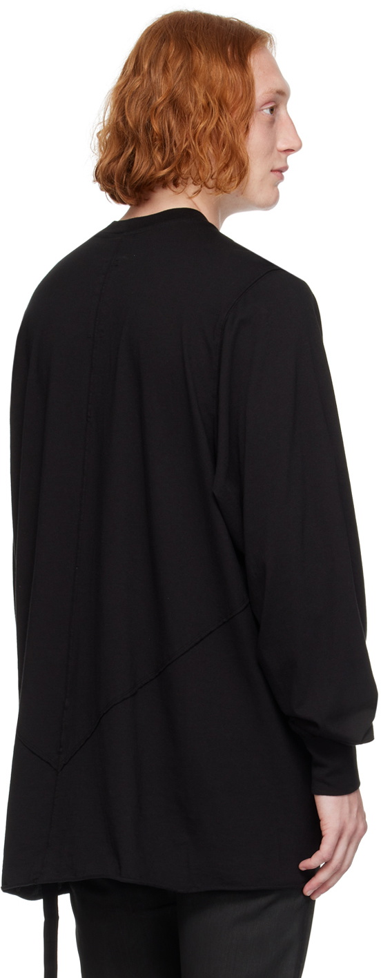 Rick Owens DRKSHDW Black Porterville Jumbo Penta Seams Long Sleeve T-Shirt