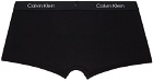 Calvin Klein Underwear Three-Pack Black Low-Rise Trunk Boxers