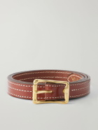 Yuketen - 2.5cm Leather Belt - Brown