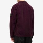 Stone Island Men's Corduroy Overshirt in Dark Burgundy