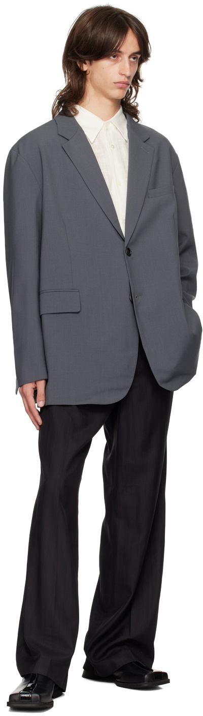 The Frankie Shop Gray Beo Blazer