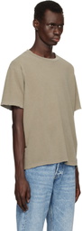 John Elliott Khaki Folsom Cropped T-shirt