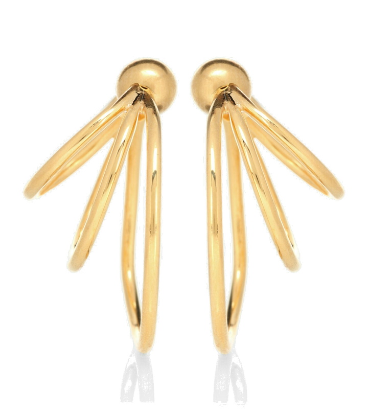 Photo: Sophie Buhai - Triple Layered Hoop 18kt gold-plated earrings
