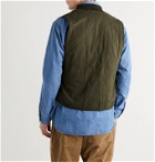 RRL - Quilted Cotton-Twill Gilet - Green
