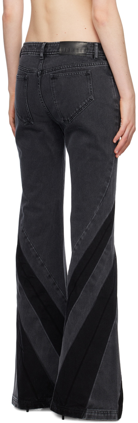 Dion Lee Black Striped Jeans