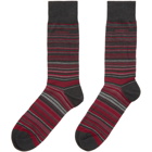 Boss Grey and Red RS Multistripe MC Socks