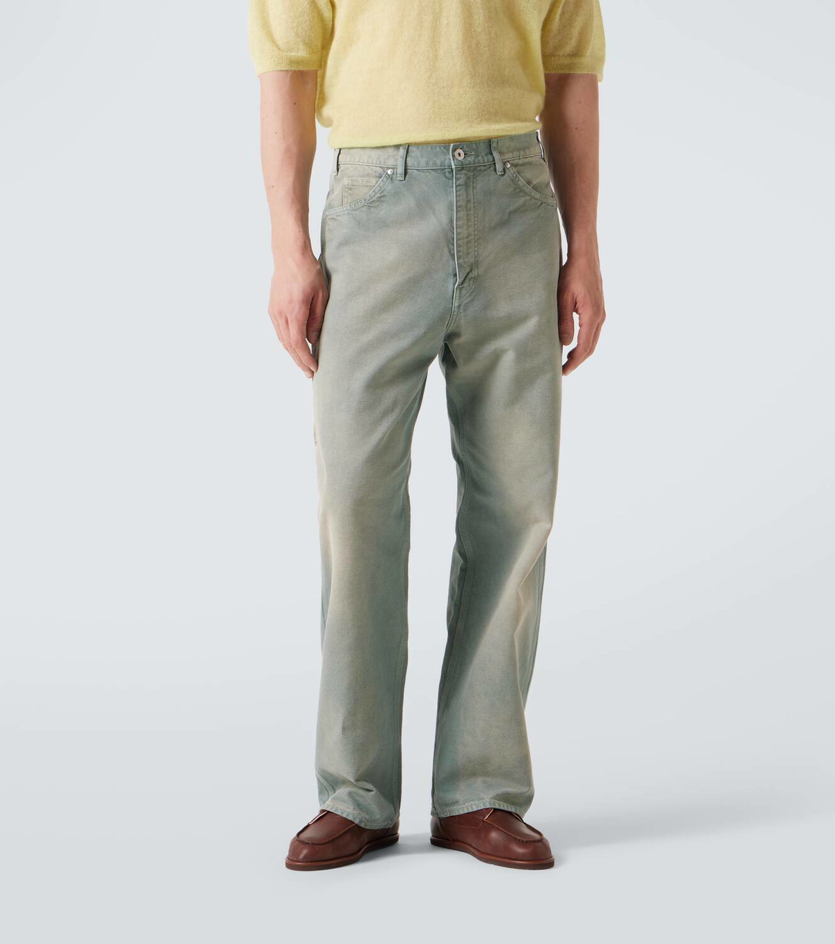 Auralee Mid-rise cotton straight pants Auralee
