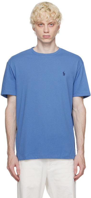 Photo: Polo Ralph Lauren Blue Embroidered T-Shirt