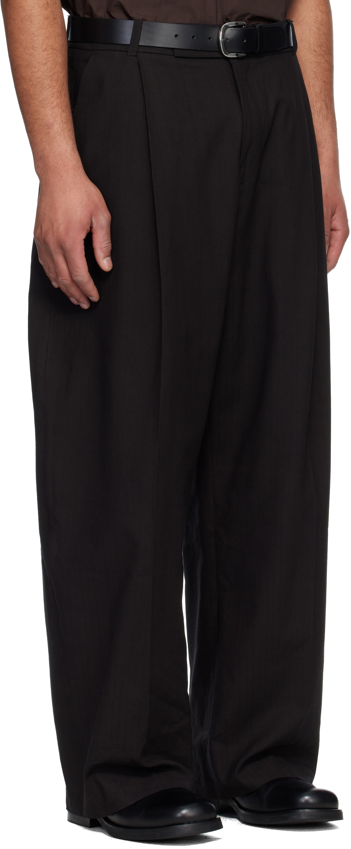 Studio Nicholson Black Pull Trousers