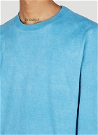 NOTSONORMAL - Splashed Long Sleeve T-Shirt in Blue