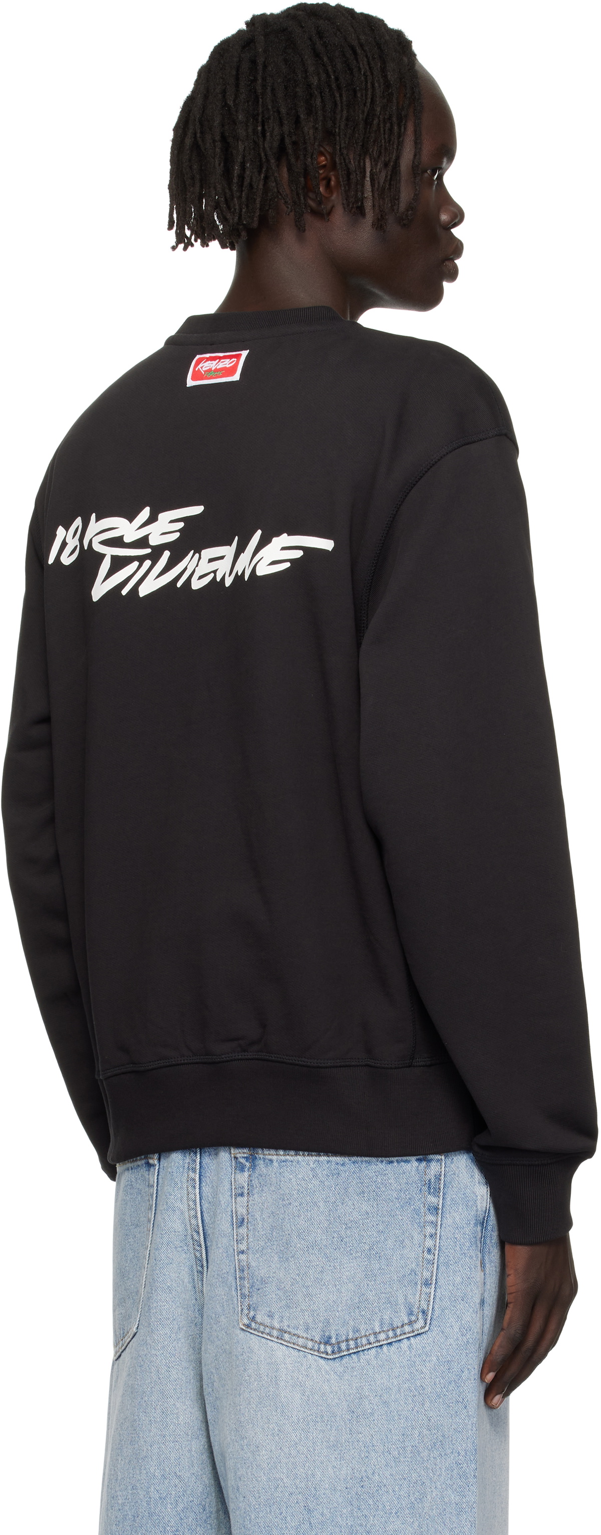 Kenzo Black Kenzo Paris Futura 2000 Edition Cotton Sweatshirt