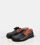 Loewe Campo leather boat shoes