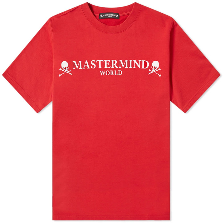 Photo: MASTERMIND WORLD Logo Tee Red
