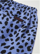 Wacko Maria - Gramicci Straight-Leg Belted Leopard-Print Nylon Shorts - Purple