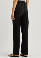 Toteme Twisted Seam Straight-leg Full Length Jeans Black