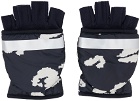 Undercover Navy Graphic Print Gloves