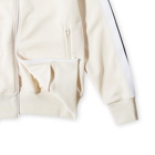 Palm Angels Men's Taped Track Jacket in Off White/White