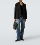 Saint Laurent Sac De Jour leather tote bag