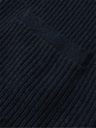 RRL - Shawl-Collar Ribbed Cashmere Cardigan - Blue
