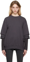 UNDERCOVER Gray Layered Sweatshirt
