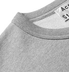 Acne Studios - Fayze Logo-Print Mélange Loopback Cotton-Jersey Sweatshirt - Men - Gray