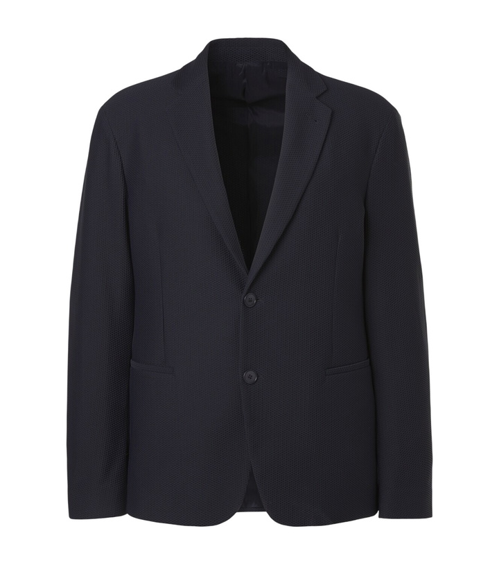 Photo: Giorgio Armani Waffle-knit blazer