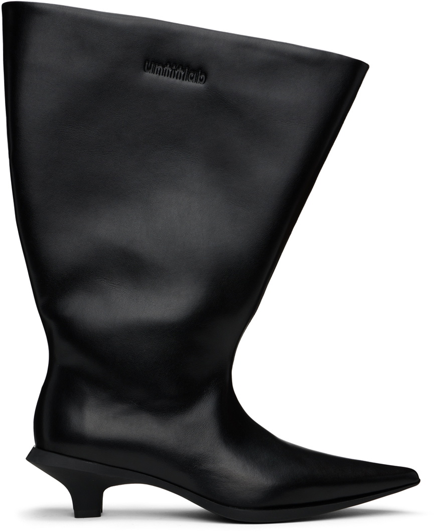 untitlab® Black Velo Chunk Boots