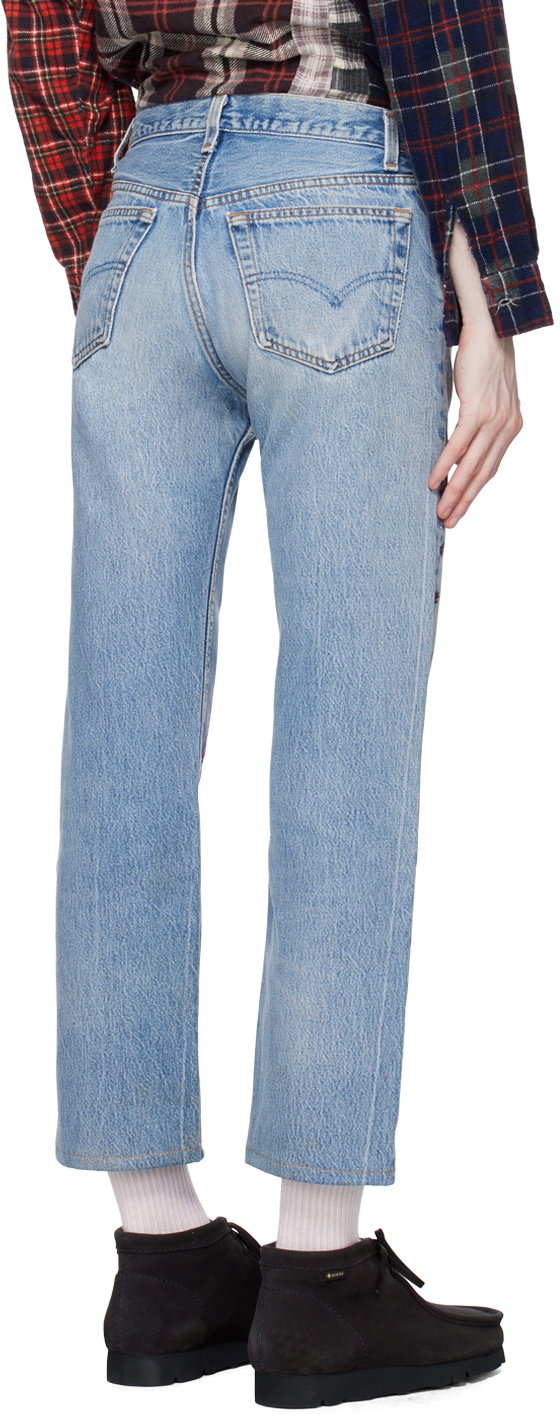 NOMA t.d. Blue Bandana Embroidery Jeans