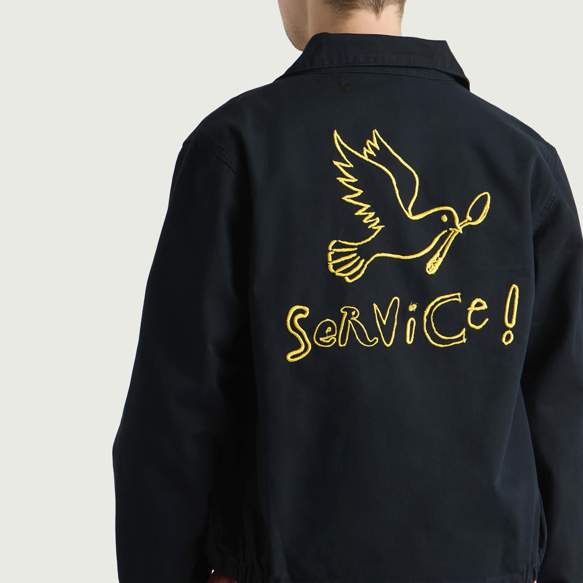Service Works Men's Dove Work Jacket in Black