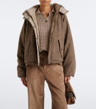 Brunello Cucinelli Hooded wool-blend down jacket