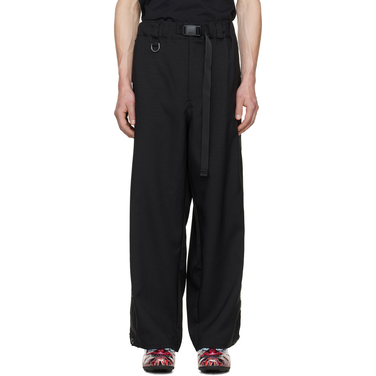 Y-3 Black Sport Uniform Adaptive 3-Stripes Trousers