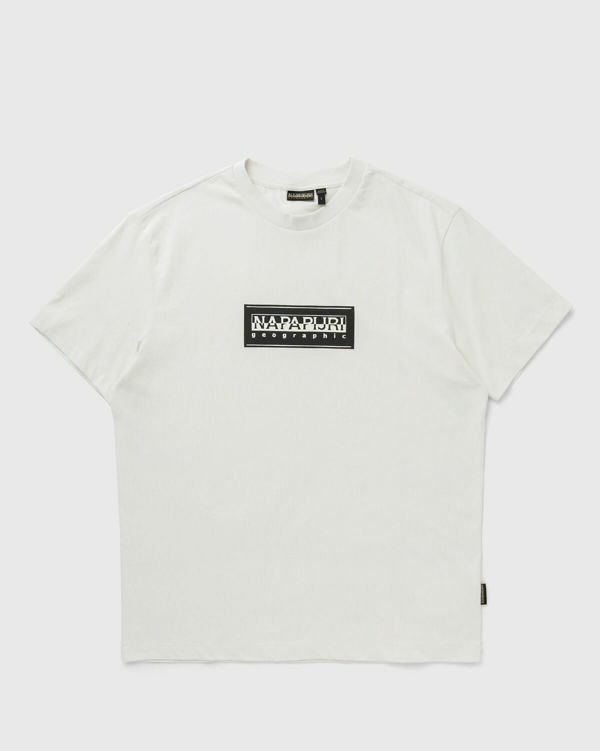 Napapijri S-BOX LOGO SS TEE White Mens Shortsleefe