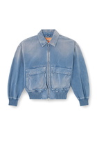 Diesel Jacket in coloured herringbone denim - Denim Jackets - Unisex - Blue