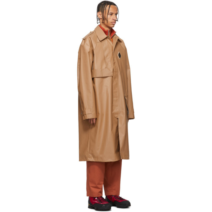 A-Cold-Wall* Beige Design Lined Mac Trench Coat A-Cold-Wall*