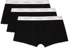 Dsquared2 Three-Pack Black Boxer Briefs