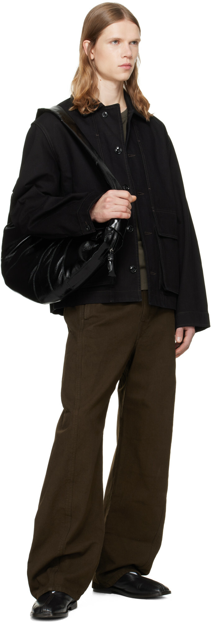 LEMAIRE Black Boxy Denim Jacket