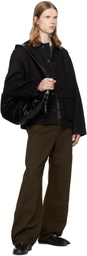 LEMAIRE Black Boxy Denim Jacket