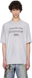 Acne Studios Gray Printed Logo T-Shirt